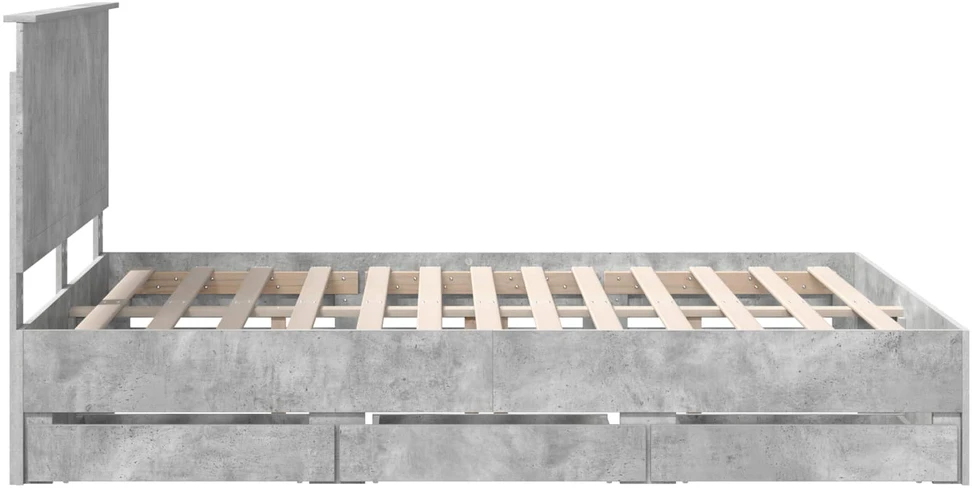 Lovos rėmas Betono pilka 150 x 200 cm Inžinerinė mediena