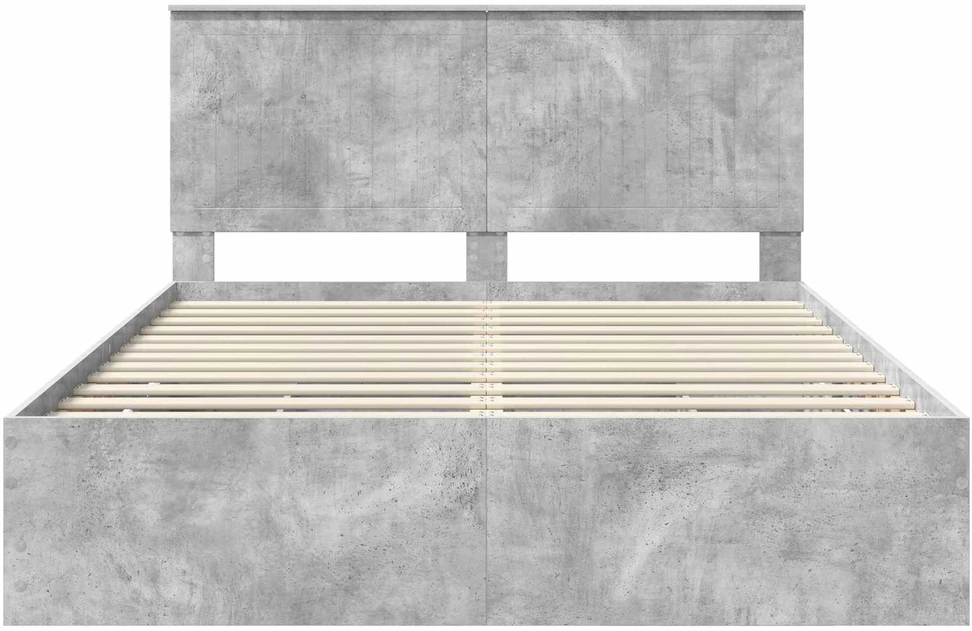 Lovos rėmas Betono pilka 150 x 200 cm Inžinerinė mediena