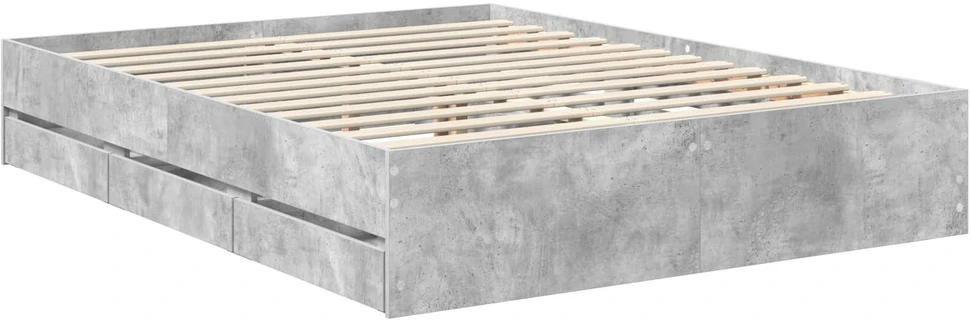 Lovos rėmas Betono pilka 150 x 200 cm Inžinerinė mediena