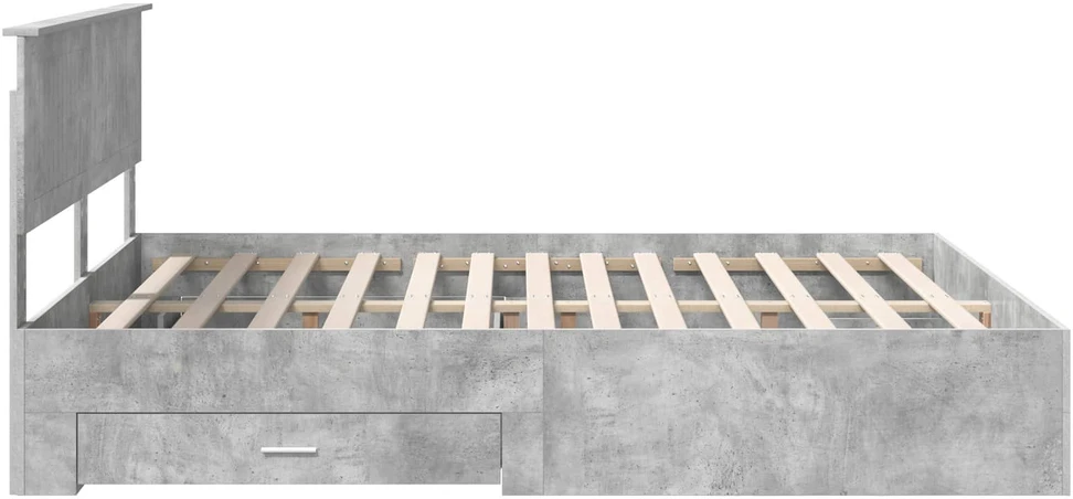 Lovos rėmas Betono pilka 160 x 200 cm Apdirbta mediena