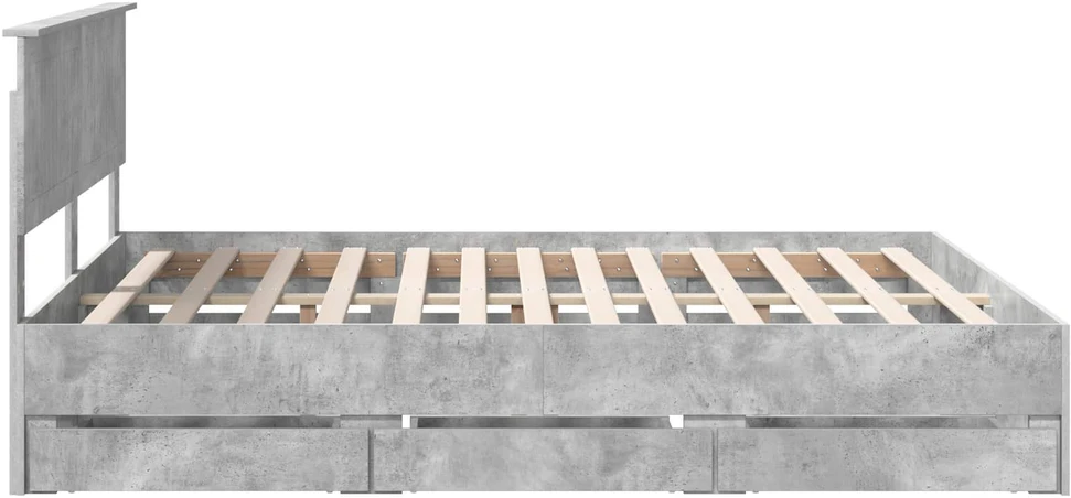 Lovos rėmas Betono pilka 160 x 200 cm Inžinerinė mediena