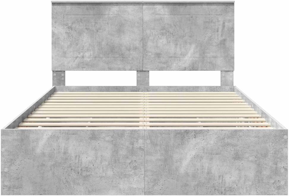 Lovos rėmas Betono pilka 160 x 200 cm Inžinerinė mediena
