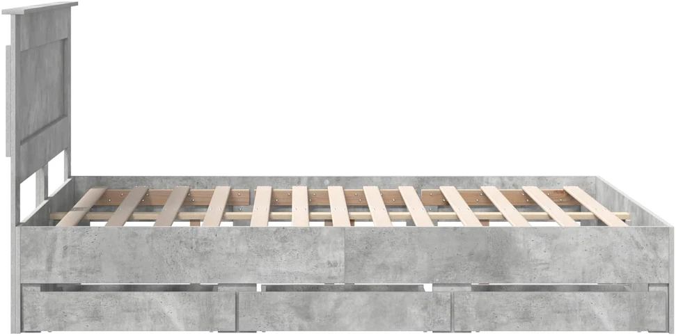 Lovos rėmas Betono pilka 160 x 200 cm Inžinerinė mediena