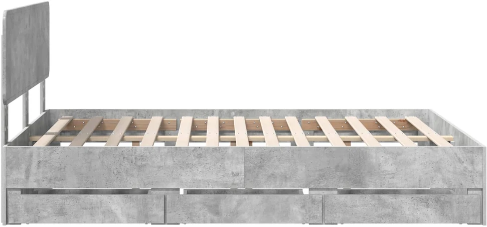 Lovos rėmas Betono Pilka 160 x 200 cm Dirbtinė mediena