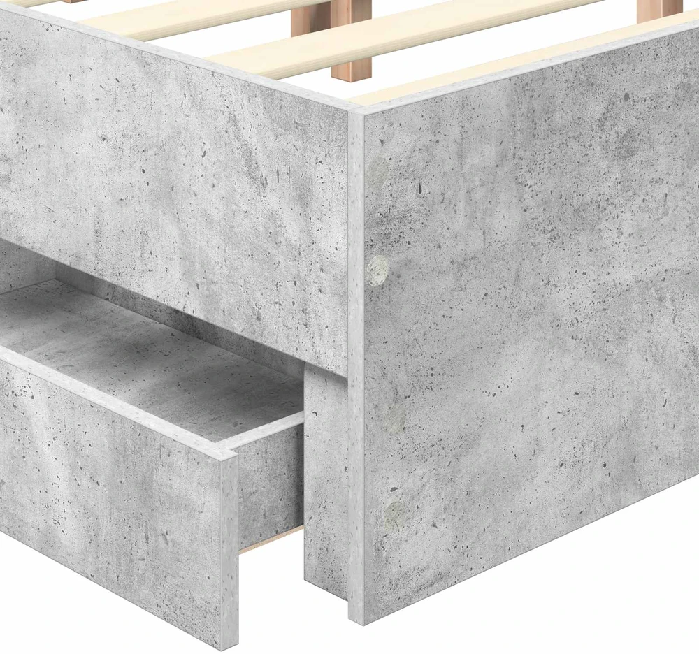 Lovos rėmas Betono pilka 160 x 200 cm Inžinerinė mediena