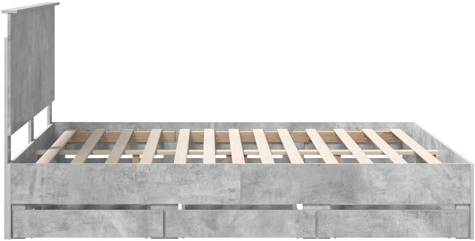 Lovos rėmas Betono pilka 160 x 200 cm Inžinerinė mediena