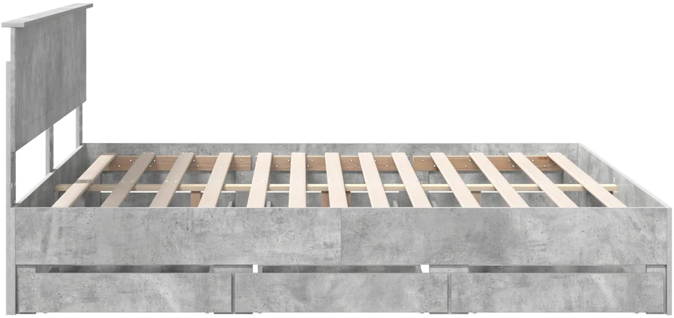 Lovos rėmas Betono pilka 180 x 200 cm Inžinerinė mediena