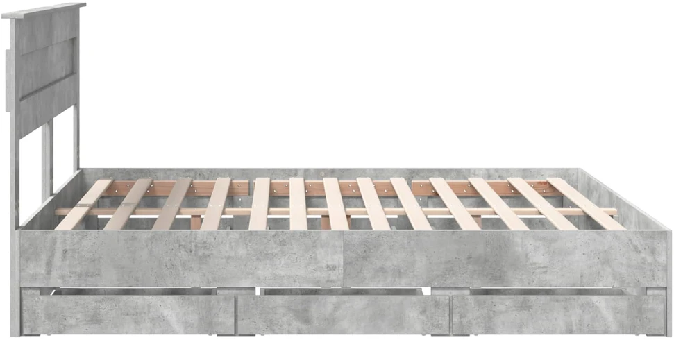 Lovos rėmas Betono pilka 180 x 200 cm Inžinerinė mediena