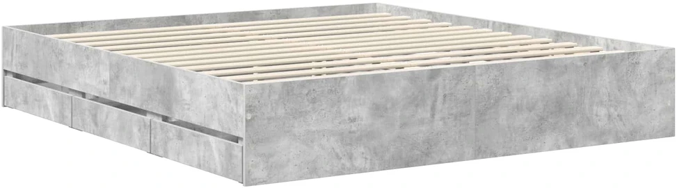 Lovos rėmas Betono pilka 180 x 200 cm Inžinerinė mediena