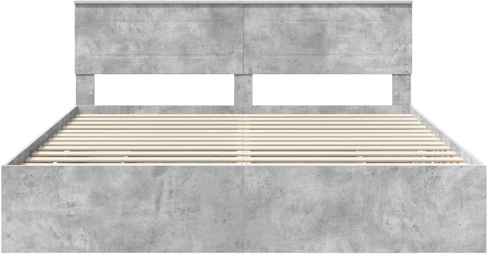 Lovos rėmas Betono pilka 180 x 200 cm Inžinerinė mediena