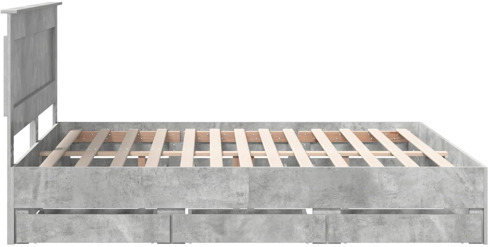 Lovos rėmas Betono pilka 180 x 200 cm Inžinerinė mediena