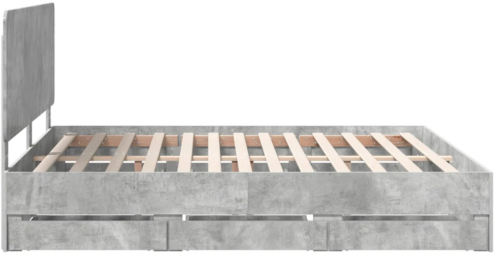 Lovos rėmas Betono pilka 180 x 200 cm Inžinerinė mediena