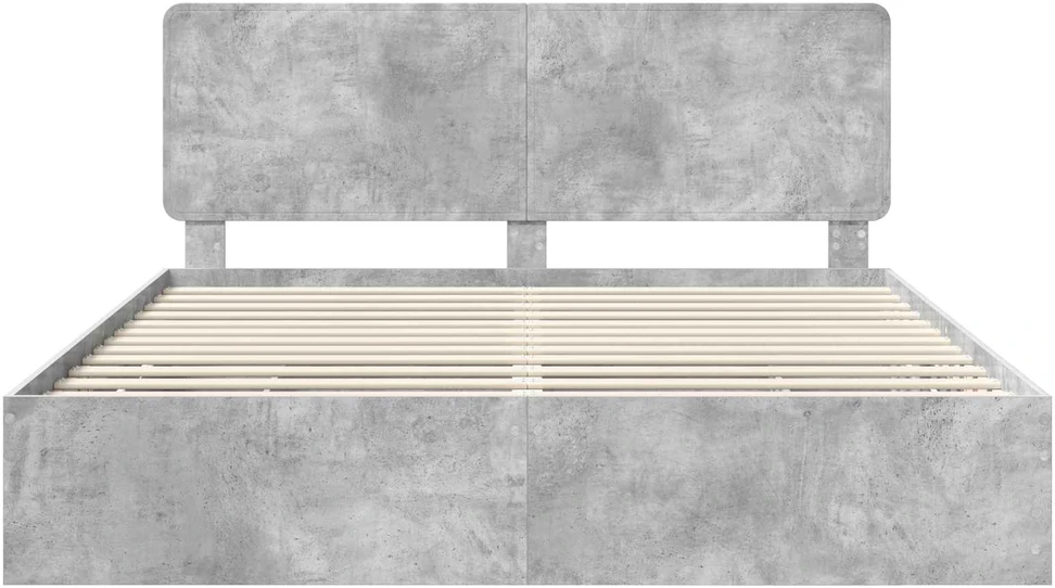 Lovos rėmas Betono pilka 180 x 200 cm Inžinerinė mediena