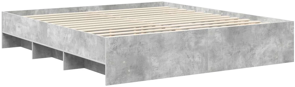 Lovos rėmas Betono pilka 200 x 200 cm Apdirbta mediena