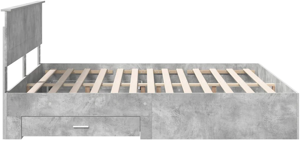 Lovos rėmas Betono pilka 200 x 200 cm Apdirbta mediena