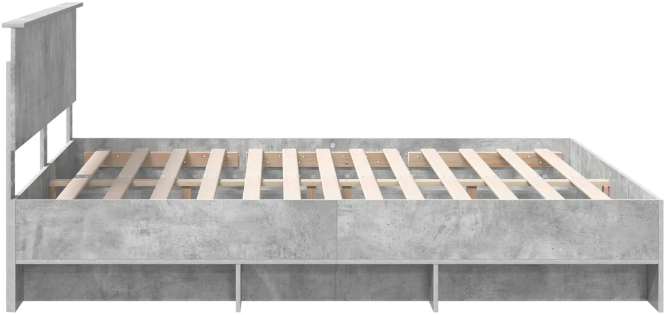 Lovos rėmas Betono pilka 200 x 200 cm Apdirbta mediena