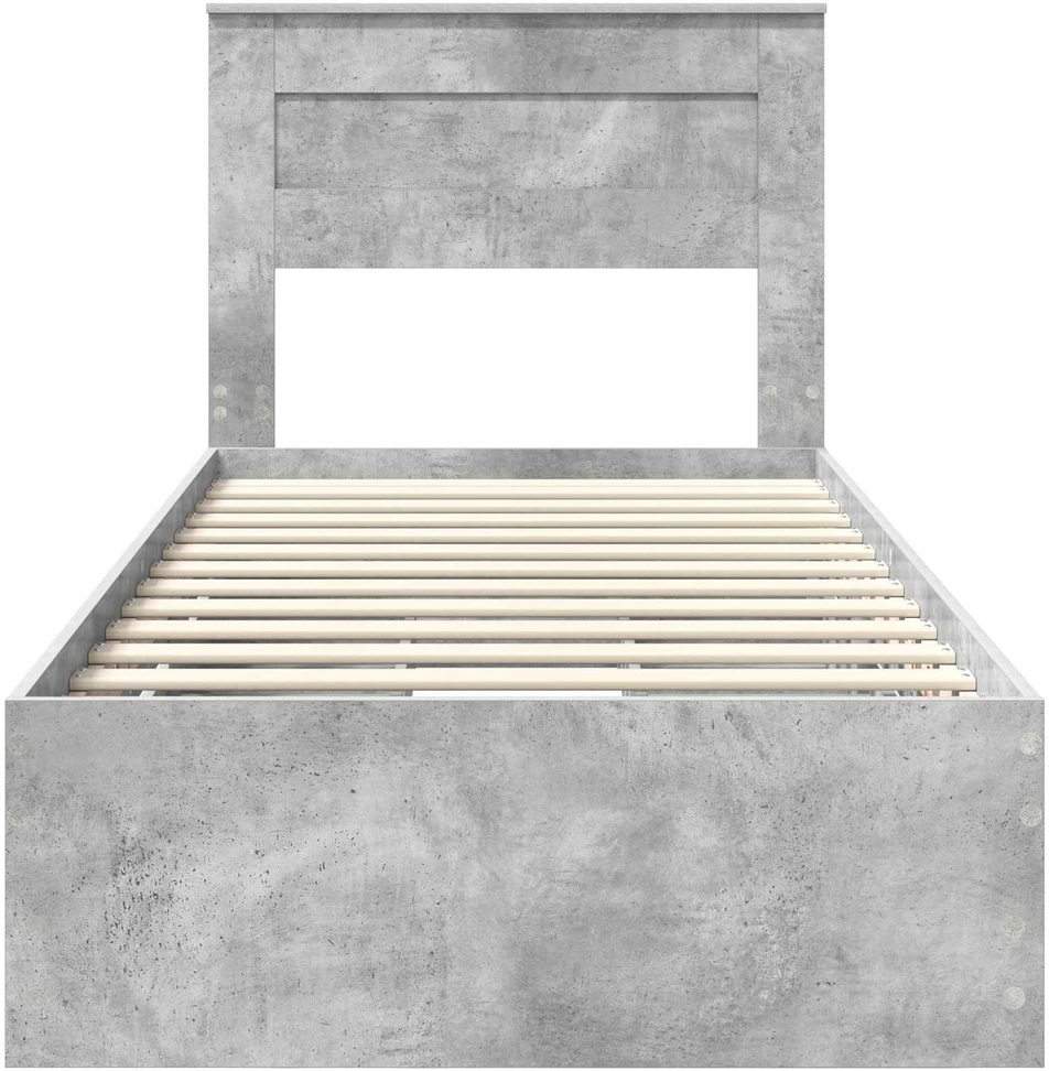 Lova Lovos rėmas Betono pilka 75 x 190 cm Inžinerinė mediena