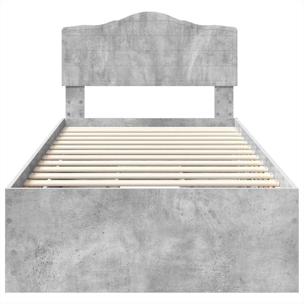 Lova Lovos rėmas Betono pilka 75 x 190 cm Inžinerinė mediena