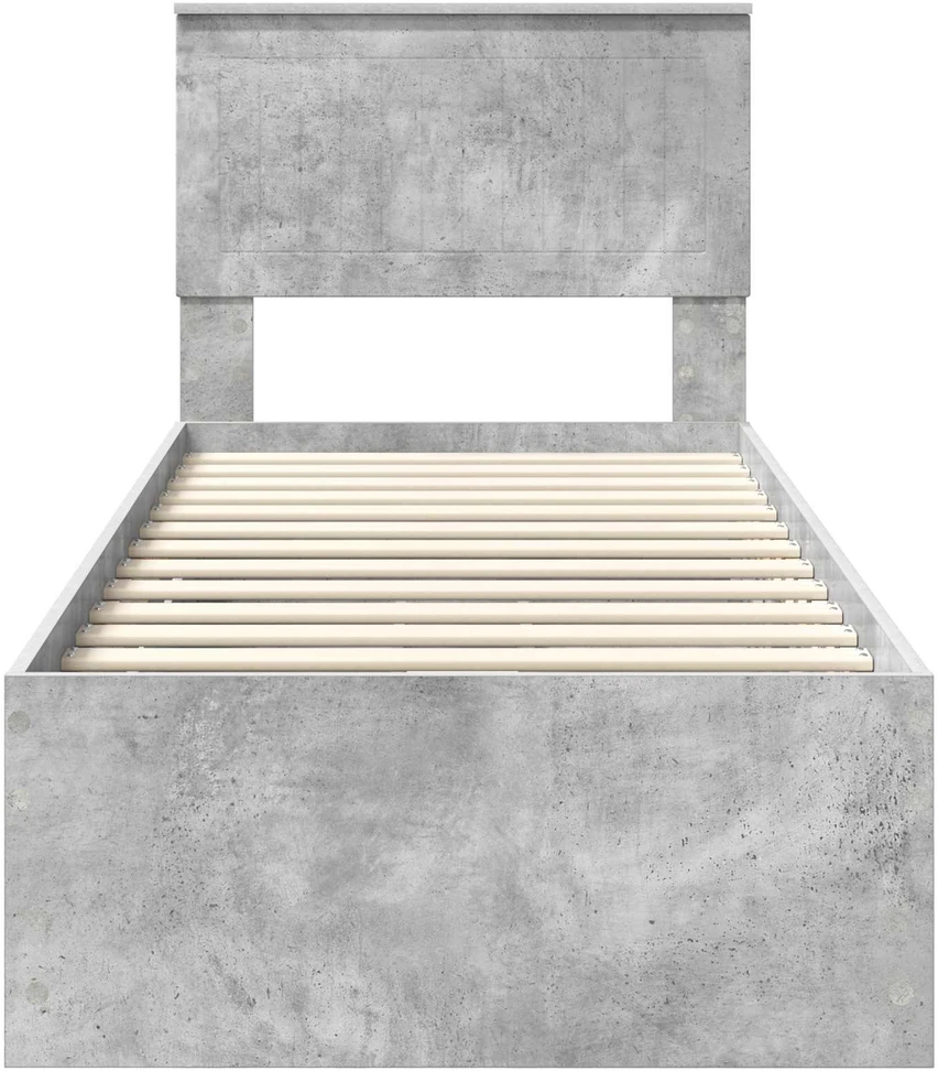 Lova Lovos rėmas Betono pilka 75 x 190 cm Inžinerinė mediena