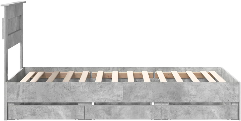 Lova Lovos rėmas Betono pilka 75 x 190 cm Inžinerinė mediena