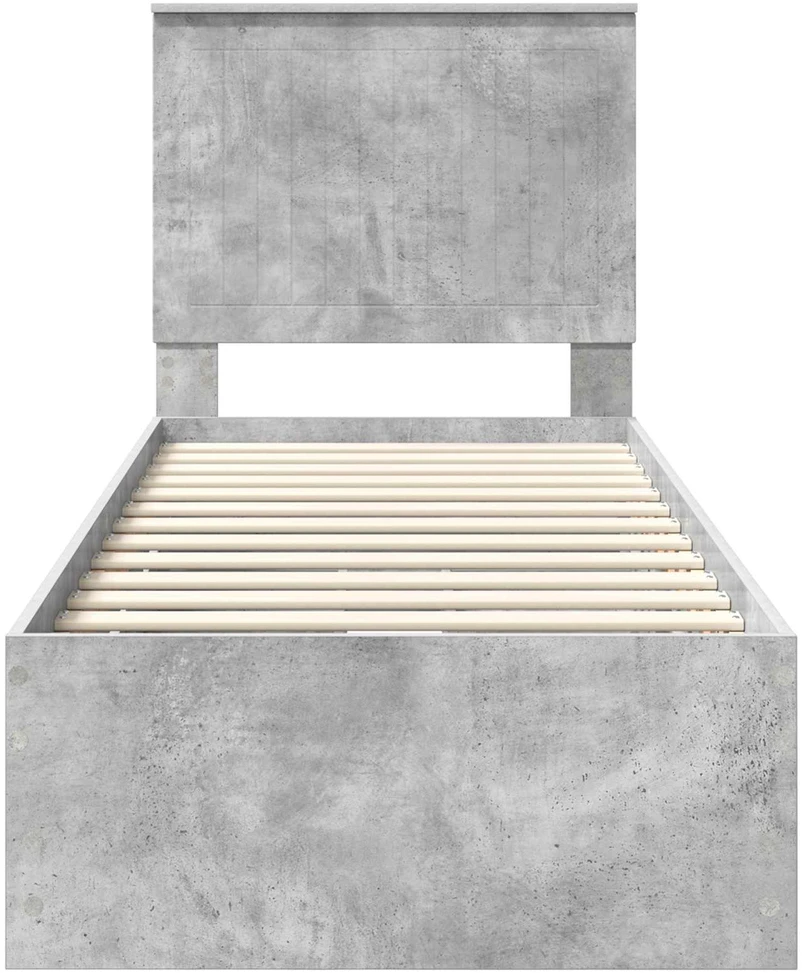 Lova Lovos rėmas Betono pilka 75 x 190 cm Inžinerinė mediena