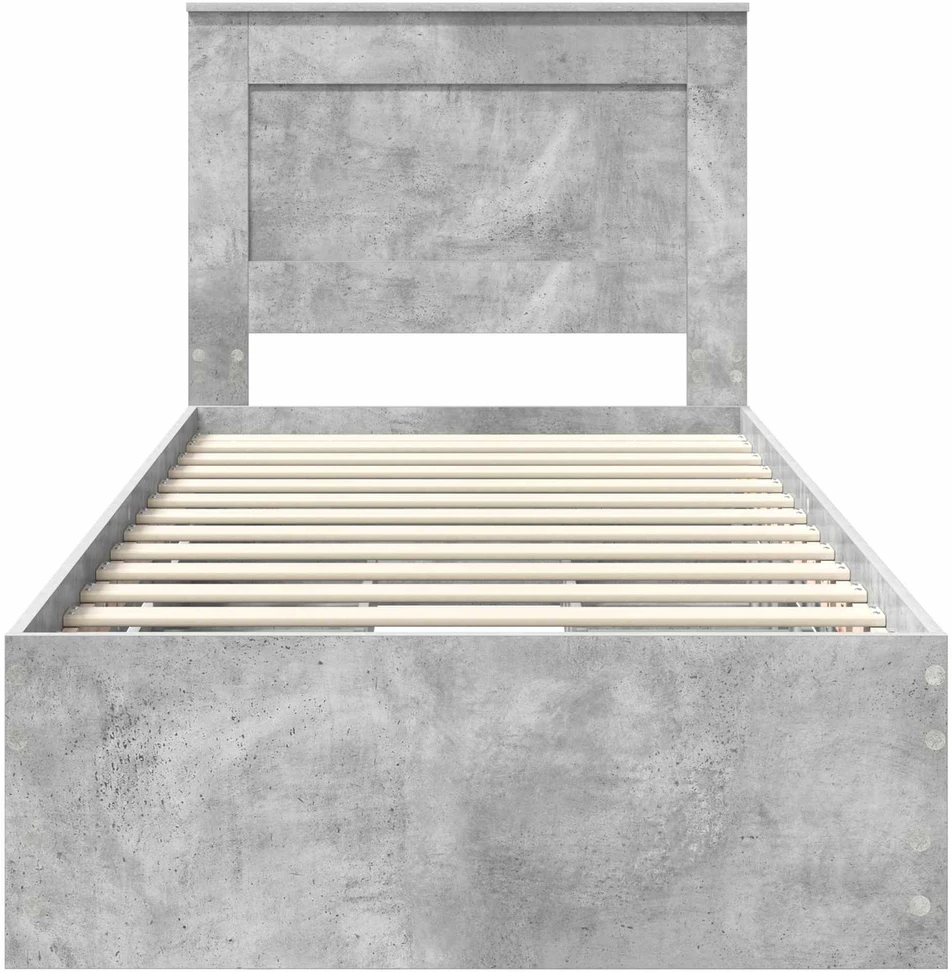 Lova Lovos rėmas Betono pilka 75 x 190 cm Inžinerinė mediena