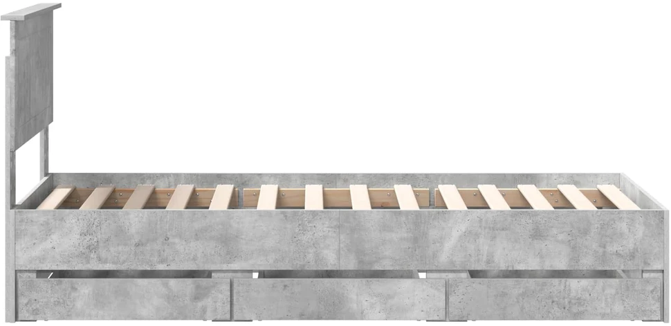 Lova Lovos rėmas Betono pilka 75 x 190 cm Inžinerinė mediena
