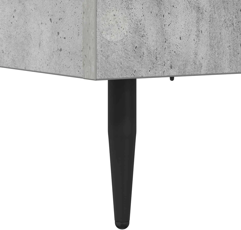 Lova Lovos rėmas Betono pilka 80 x 200 cm Apdirbta mediena