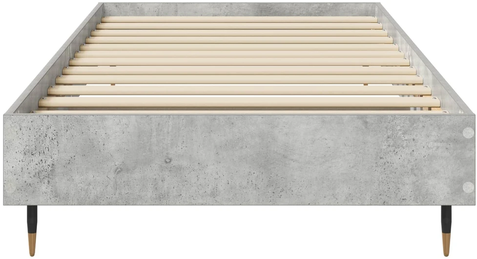 Lova Lovos rėmas Betono pilka 80 x 200 cm Apdirbta mediena