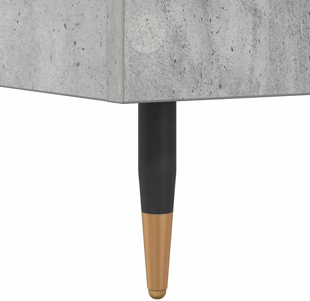 Lova Lovos rėmas Betono pilka 80 x 200 cm Apdirbta mediena