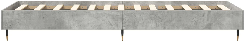 Lova Lovos rėmas Betono pilka 80 x 200 cm Apdirbta mediena