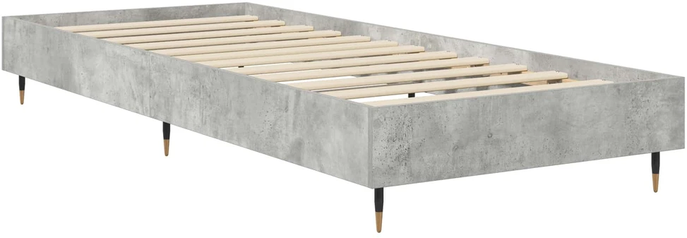 Lova Lovos rėmas Betono pilka 80 x 200 cm Apdirbta mediena