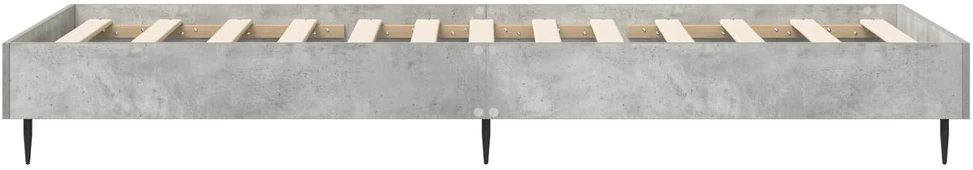 Lova Lovos rėmas Betono pilka 80 x 200 cm Apdirbta mediena