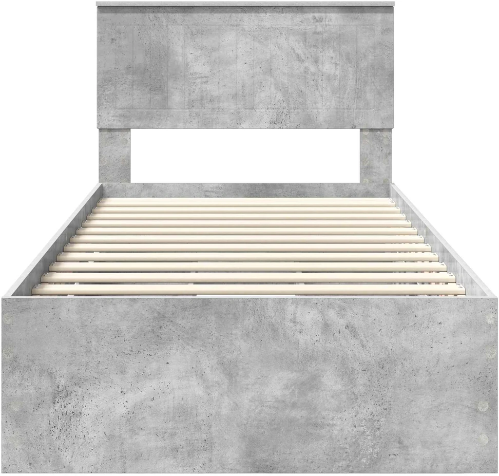 Lova Lovos rėmas Betono pilka 90 x 190 cm Inžinerinė mediena