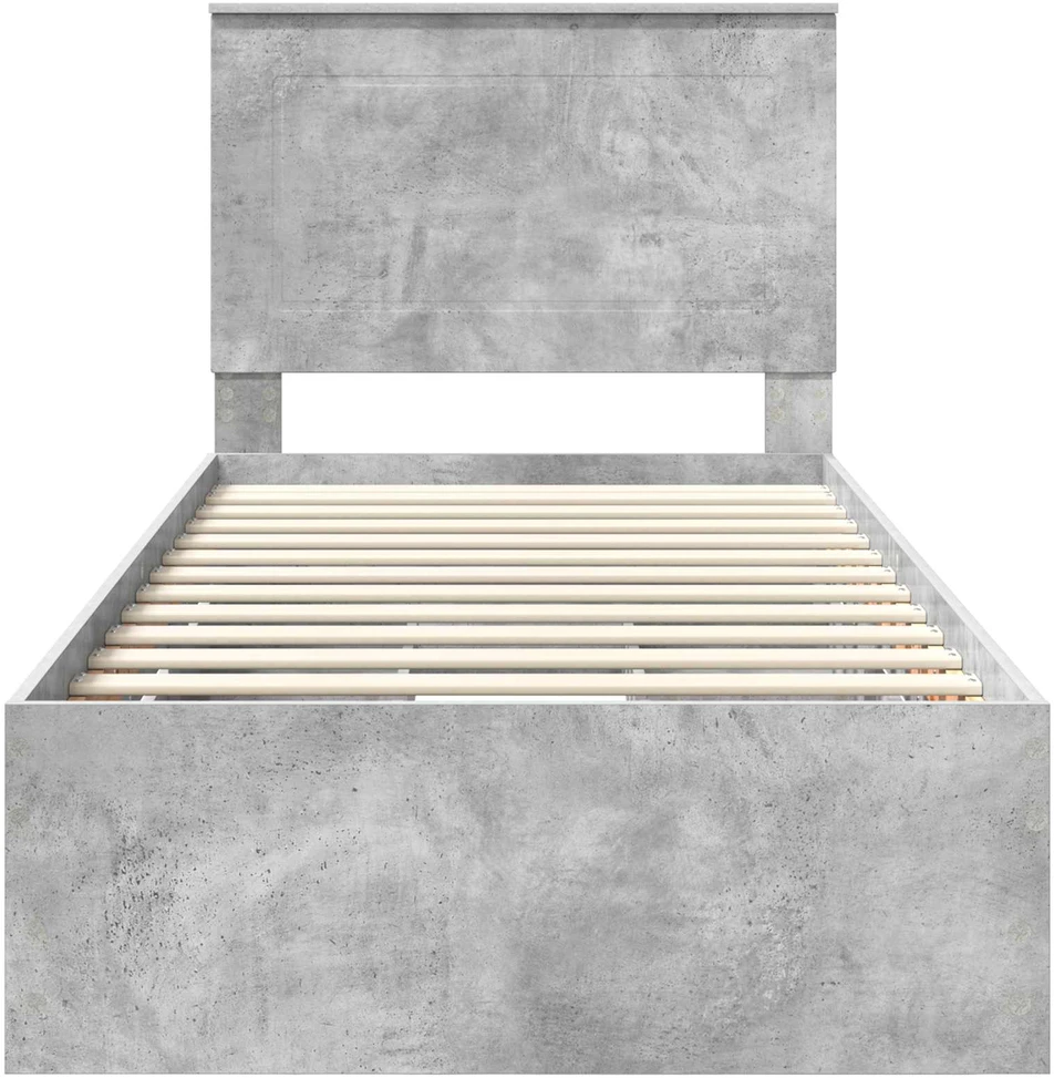 Lova Lovos rėmas Betono pilka 90 x 200 cm Inžinerinė mediena