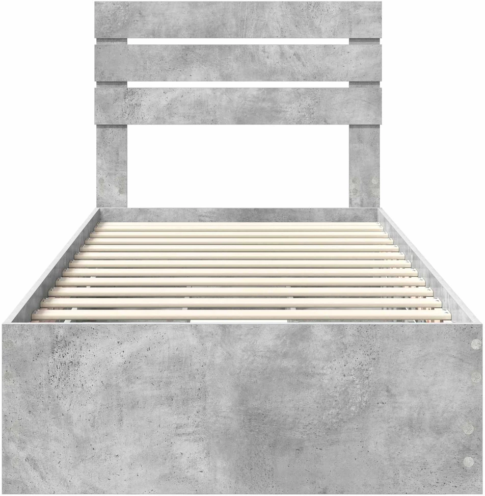 Lova Lovos rėmas Betono pilka 90 x 200 cm Inžinerinė mediena