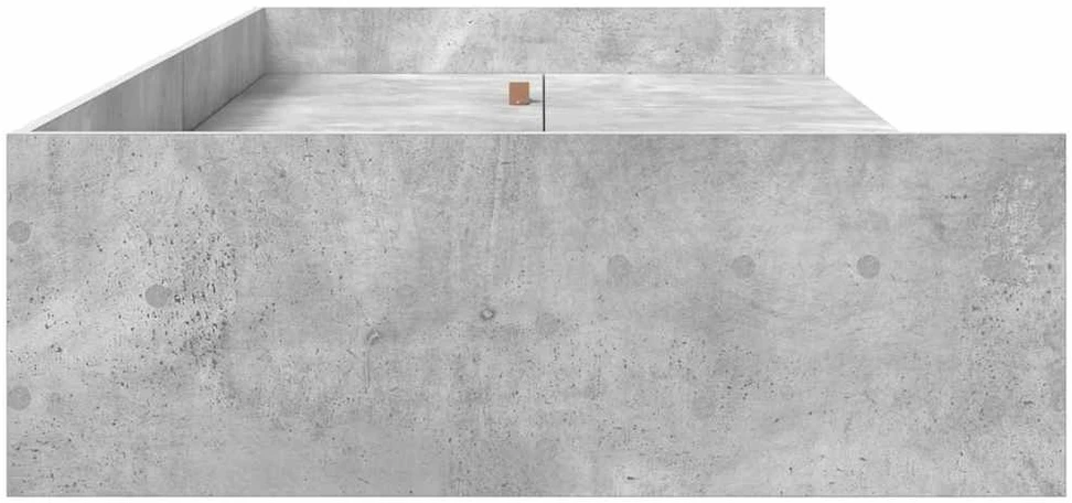 Lova Lovos rėmas Betono pilka 100 x 200 cm Apdirbta mediena