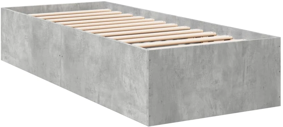 Lovos rėmas, betono pilkos spalvos, 100x200cm, apdirbta mediena