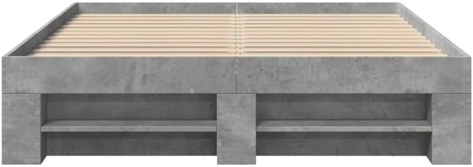 Lovos rėmas, betono pilkos spalvos, 140x200cm, apdirbta mediena