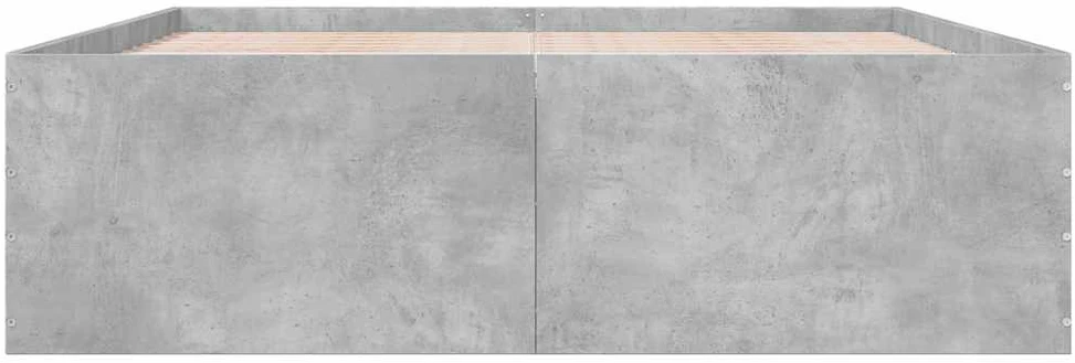 Lovos rėmas, betono pilkos spalvos, 150x200cm, apdirbta mediena