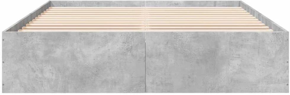 Lovos rėmas, betono pilkos spalvos, 150x200cm, apdirbta mediena