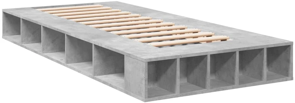 Lovos rėmas, betono pilkos spalvos, 90x200cm, apdirbta mediena
