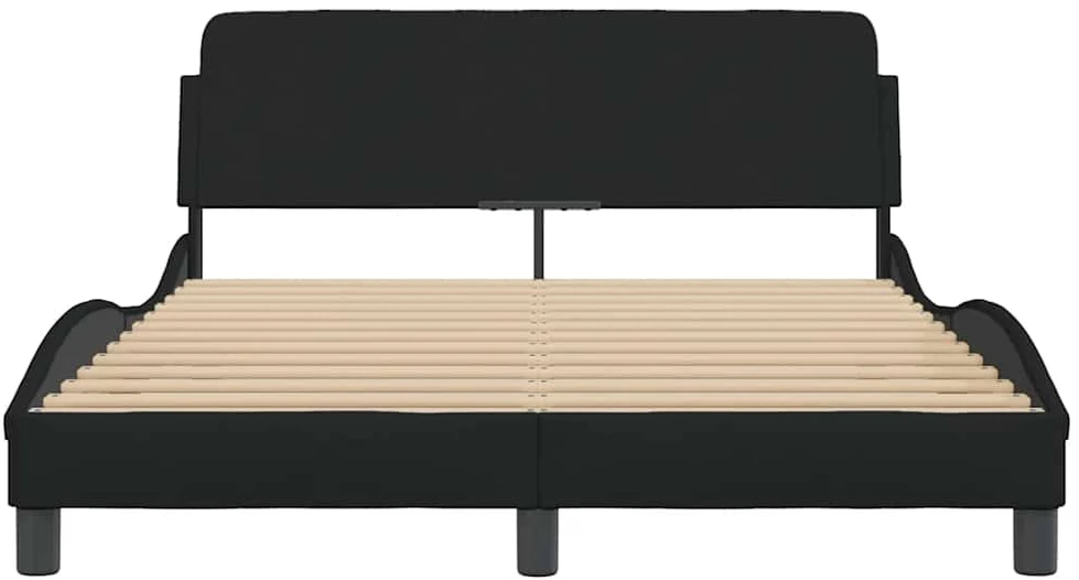 Lova Lovos rėmas Dover, juodas, 135x190 cm, audinys