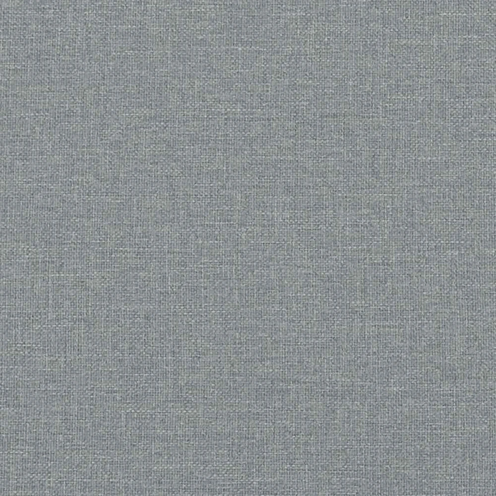 Lovos rėmas su galvūgaliu, šviesiai pilkas, 200x200 cm, audinys