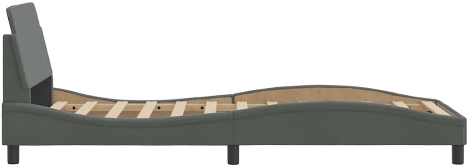 Lovos rėmas Dover, tamsiai pilkas, 90x190 cm, audinys