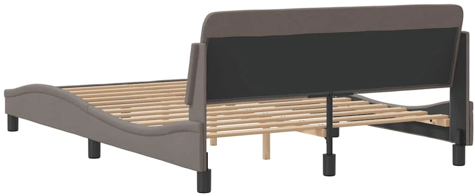 Lovos rėmas be čiužinio, taupe spalvos, 140x190cm, audinys