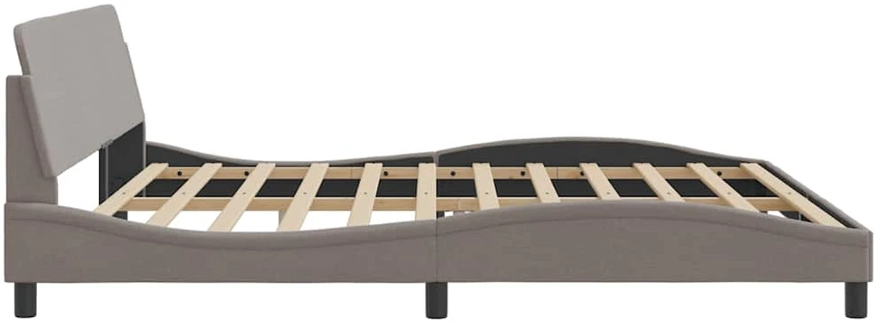 Lovos rėmas be čiužinio, taupe spalvos, 200x200cm, audinys