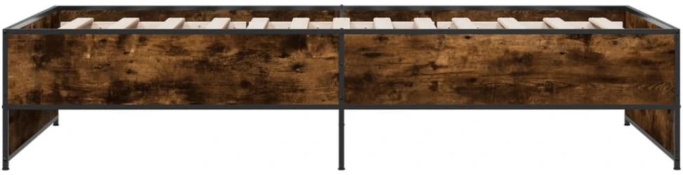Lovos rėmas, dūminio ąžuolo, 100x200cm, mediena ir metalas