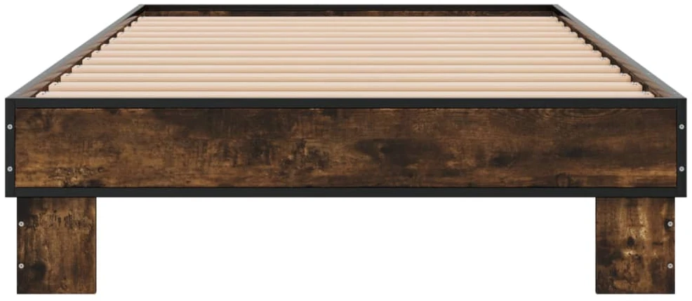 Lovos rėmas, dūminio ąžuolo, 100x200cm, mediena ir metalas