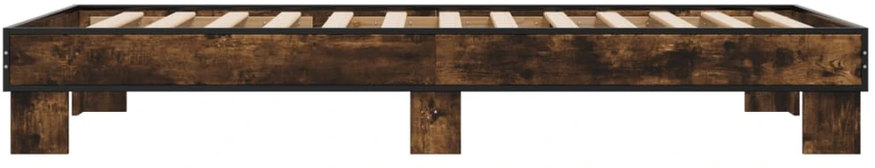 Lovos rėmas, dūminio ąžuolo, 100x200cm, mediena ir metalas